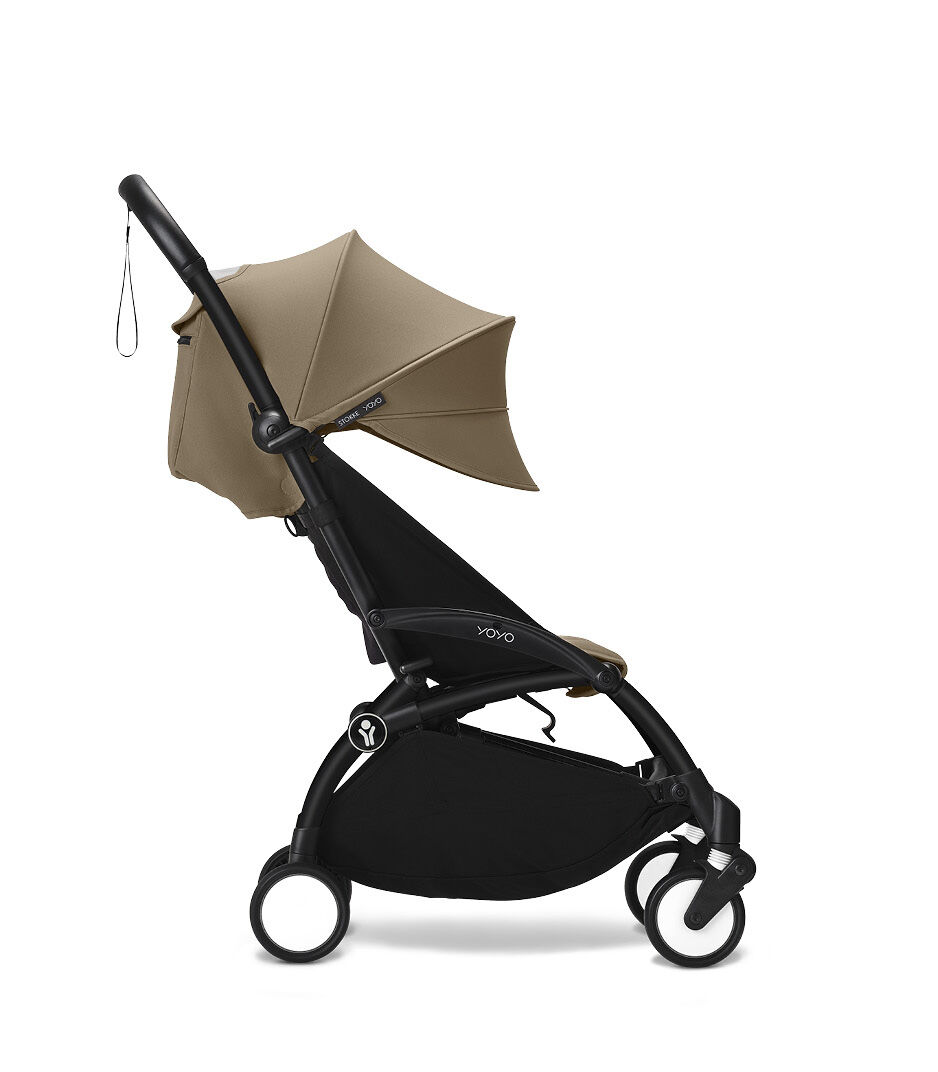 Stokke® YOYO3® 6+ Black Frame. Toffee. Extended Canopy. galery image 8